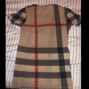 BURBERRY BRIT ALL OVER CHECK TEE SIZE XS